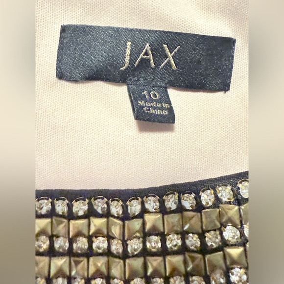 Jax Nude and Blaxk Mini Dress - Picture 6 of 10